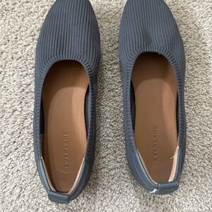 Everlane Women's Ribbed Gray Flats